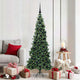 Vidaxl hoek kunstkerstboom met 300 led groen 180 cm pvc en metaal