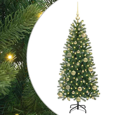 Vidaxl kunstkerstboom met 150 led met standaard groen 120 cm pe en pvc