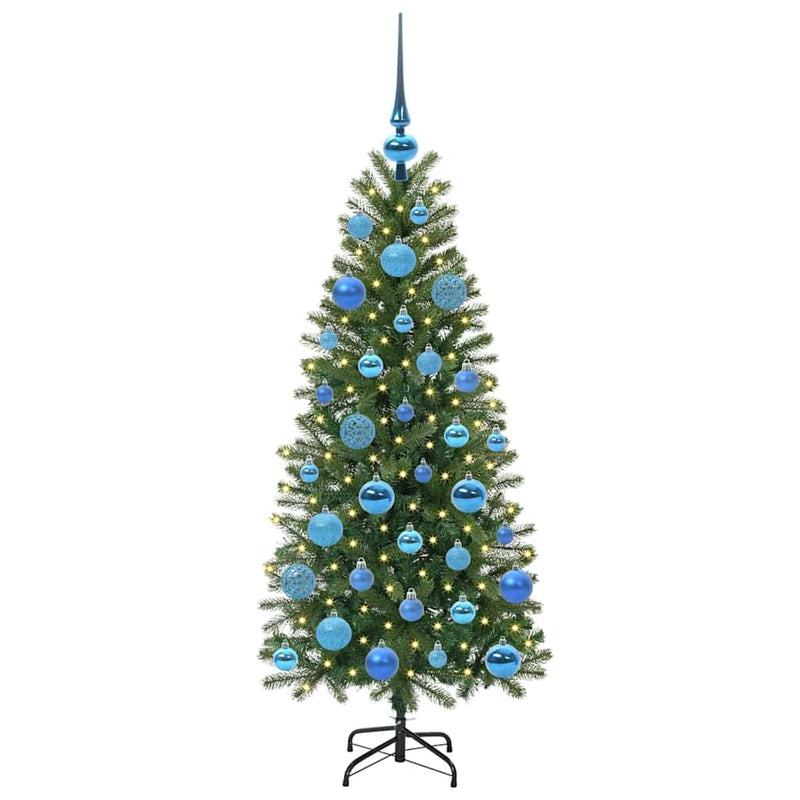 Load image into Gallery viewer, Vidaxl kunstkerstboom met 150 led met standaard groen 120 cm pe en pvc
