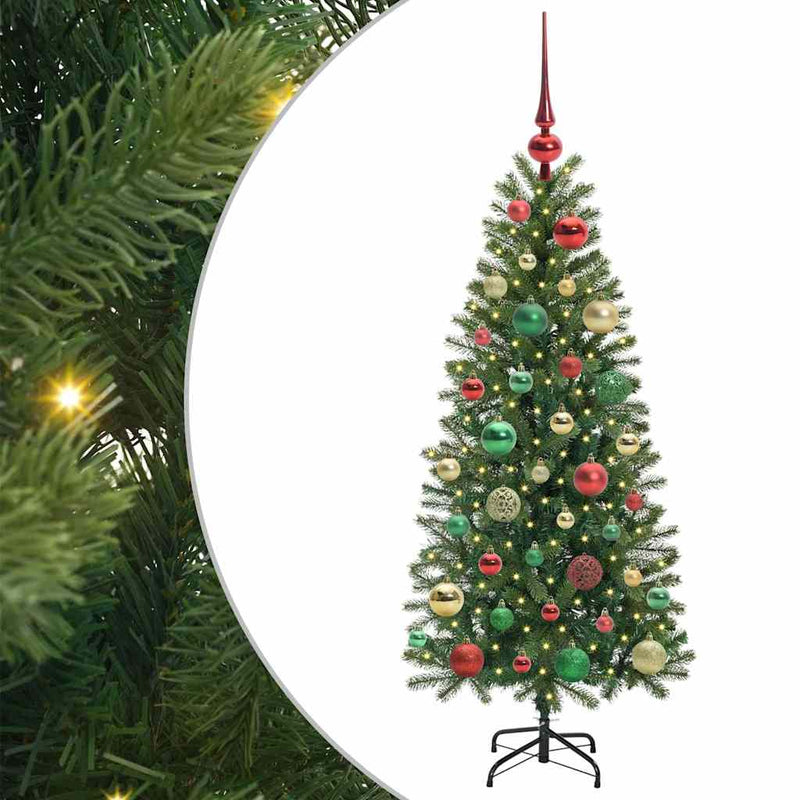 Load image into Gallery viewer, Vidaxl kunstkerstboom met 150 led met standaard groen 120 cm pe en pvc
