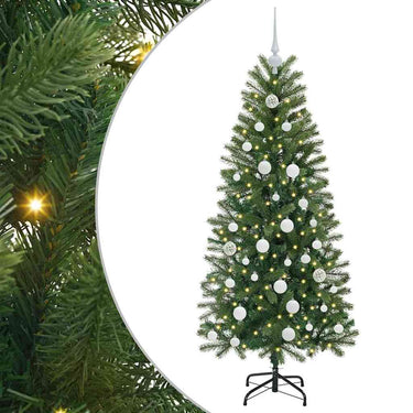 Vidaxl kunstkerstboom met 150 led met standaard groen 150 cm pe en pvc
