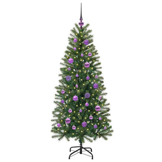 Vidaxl kunstkerstboom met 150 led met standaard groen 150 cm pe en pvc
