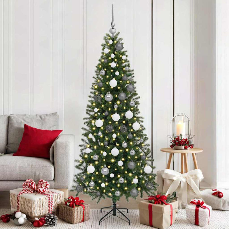Load image into Gallery viewer, Vidaxl kunstkerstboom met 300 led met standaard groen 180 cm pe en pvc
