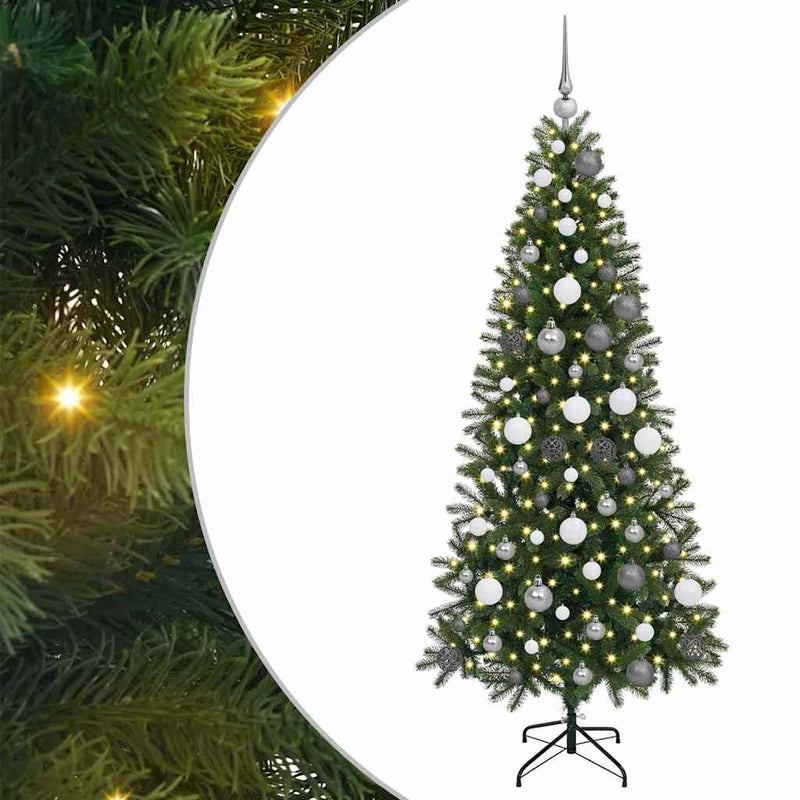 Load image into Gallery viewer, Vidaxl kunstkerstboom met 300 led met standaard groen 180 cm pe en pvc
