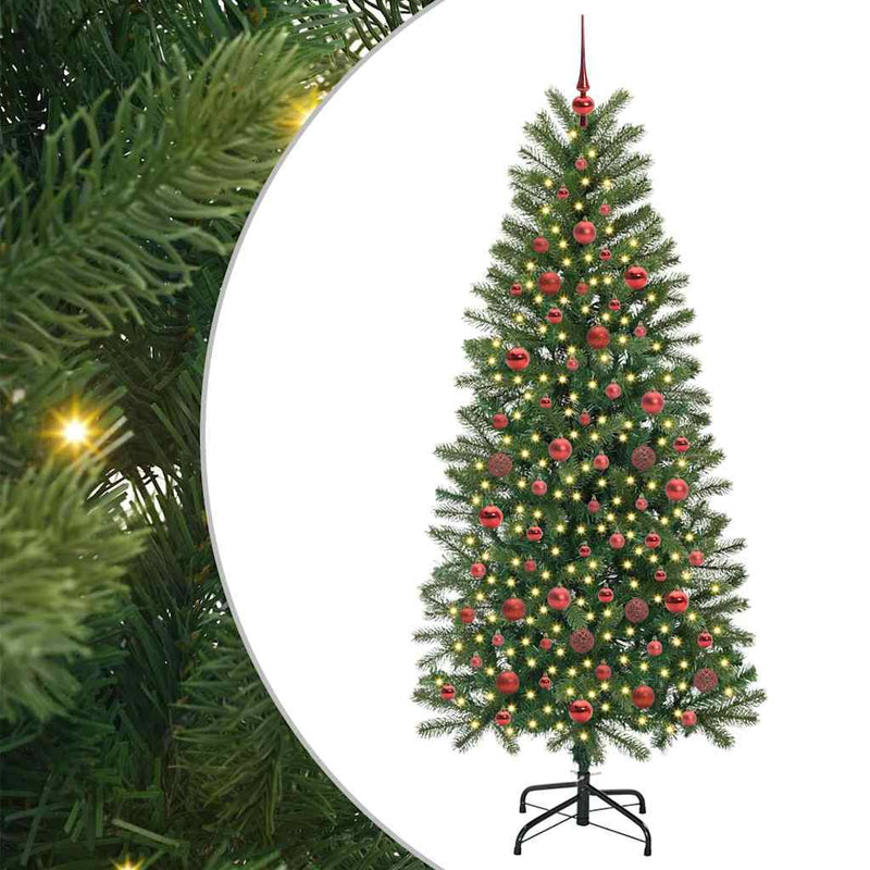 Load image into Gallery viewer, Vidaxl kunstkerstboom met 300 led met standaard groen 180 cm pe en pvc
