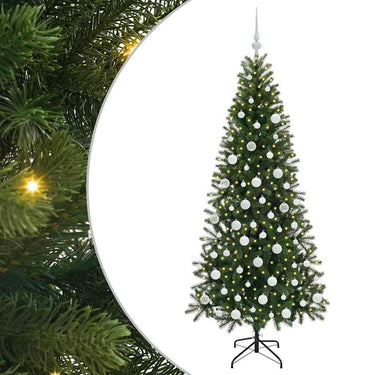 Vidaxl kunstkerstboom met 300 led met standaard groen 180 cm pe en pvc