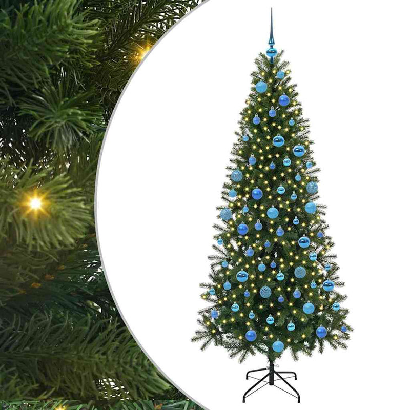 Load image into Gallery viewer, Vidaxl kunstkerstboom met 300 led met standaard groen 180 cm pe en pvc
