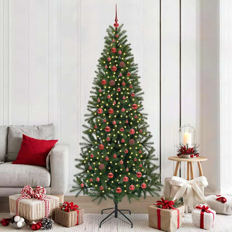 Load image into Gallery viewer, Vidaxl kunstkerstboom met 300 led met standaard groen 210 cm pe en pvc
