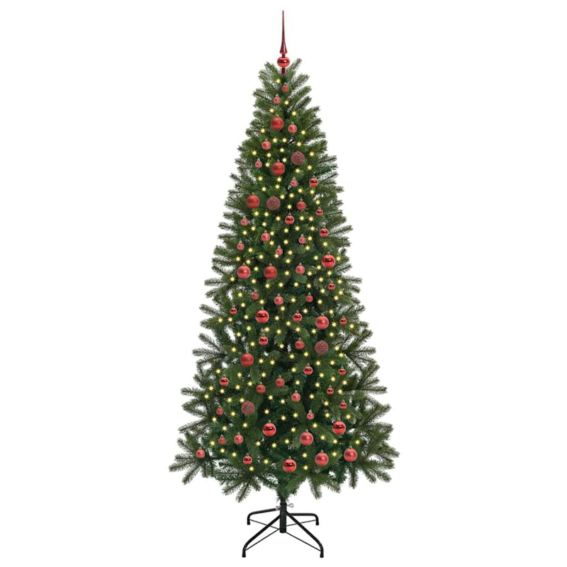 Load image into Gallery viewer, Vidaxl kunstkerstboom met 300 led met standaard groen 210 cm pe en pvc
