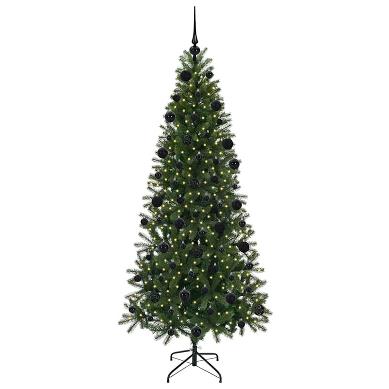 Load image into Gallery viewer, Vidaxl kunstkerstboom met 300 led met standaard groen 210 cm pe en pvc
