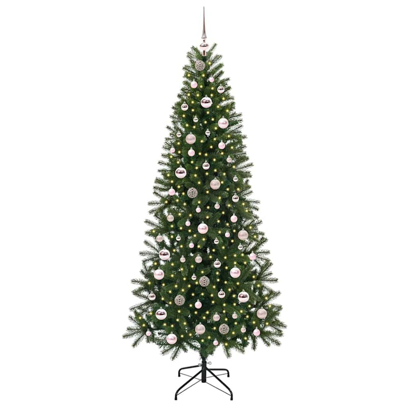Load image into Gallery viewer, Vidaxl kunstkerstboom met 300 led met standaard groen 210 cm pe en pvc

