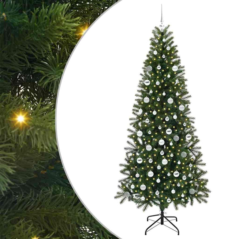 Load image into Gallery viewer, Vidaxl kunstkerstboom met 300 led met standaard groen 210 cm pe en pvc
