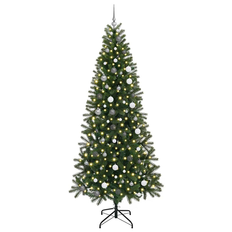 Load image into Gallery viewer, Vidaxl kunstkerstboom met 300 led met standaard groen 240 cm pe en pvc
