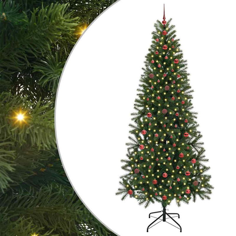 Load image into Gallery viewer, Vidaxl kunstkerstboom met 300 led met standaard groen 240 cm pe en pvc
