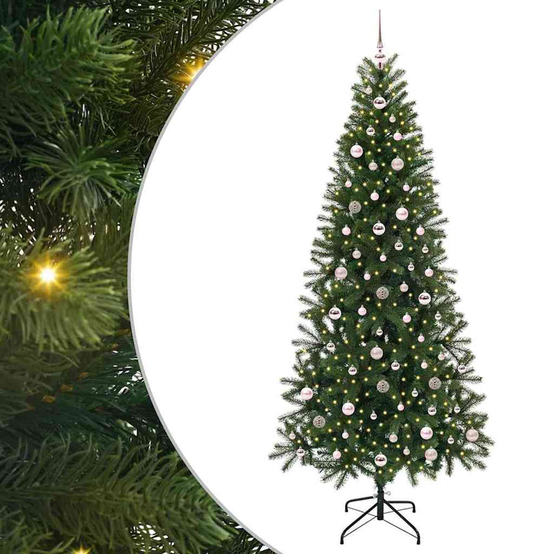 Load image into Gallery viewer, Vidaxl kunstkerstboom met 300 led met standaard groen 240 cm pe en pvc
