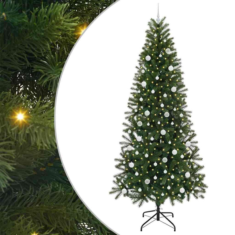 Load image into Gallery viewer, Vidaxl kunstkerstboom met 300 led met standaard groen 240 cm pe en pvc
