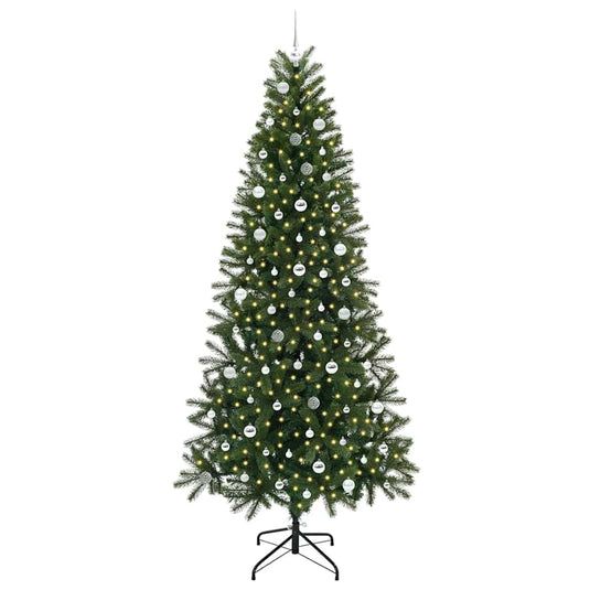 Vidaxl kunstkerstboom met 300 led met standaard groen 240 cm pe en pvc