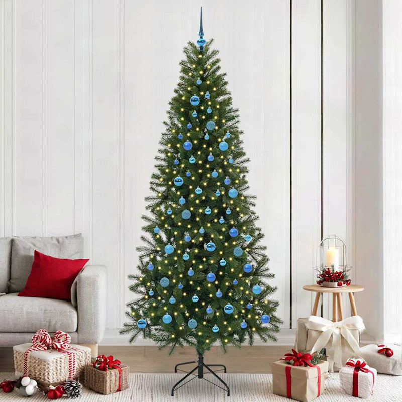 Load image into Gallery viewer, Vidaxl kunstkerstboom met 300 led met standaard groen 240 cm pe en pvc
