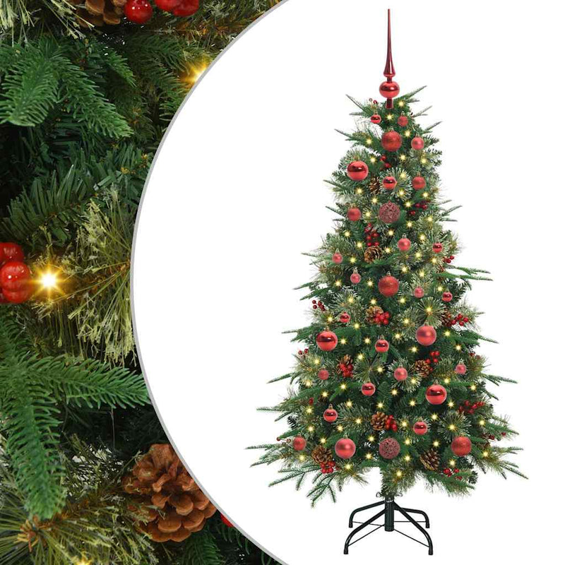 Load image into Gallery viewer, Vidaxl kunstmatige inklapbare kerstboom groen 120 cm pe en pvc
