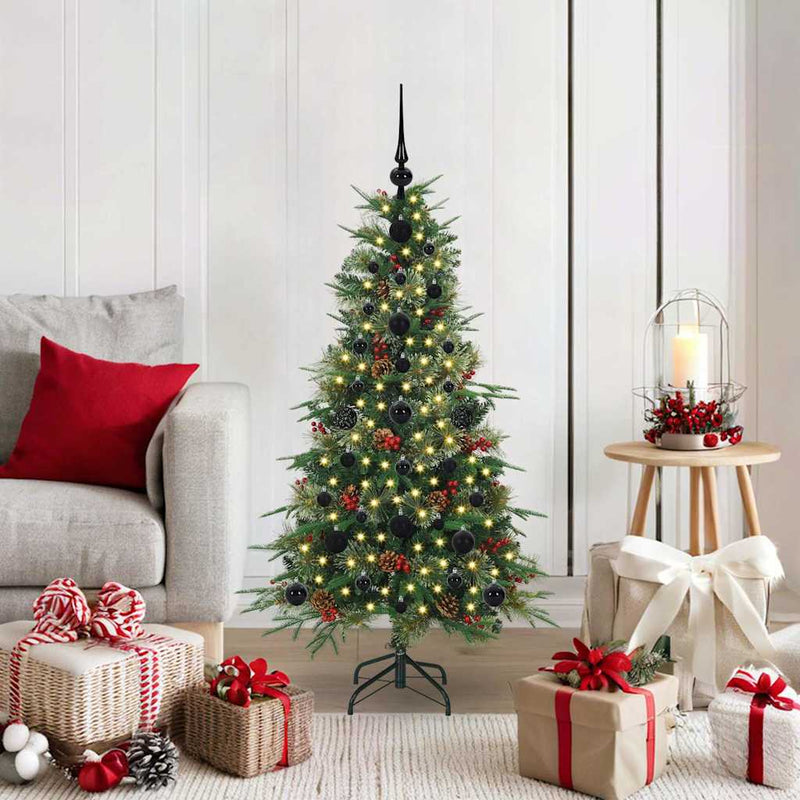 Load image into Gallery viewer, Vidaxl kunstmatige inklapbare kerstboom groen 120 cm pe en pvc
