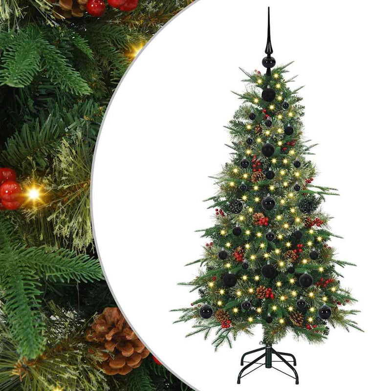 Load image into Gallery viewer, Vidaxl kunstmatige inklapbare kerstboom groen 120 cm pe en pvc
