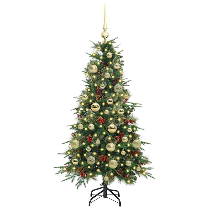 Load image into Gallery viewer, Vidaxl kunstmatige inklapbare kerstboom groen 120 cm pe en pvc
