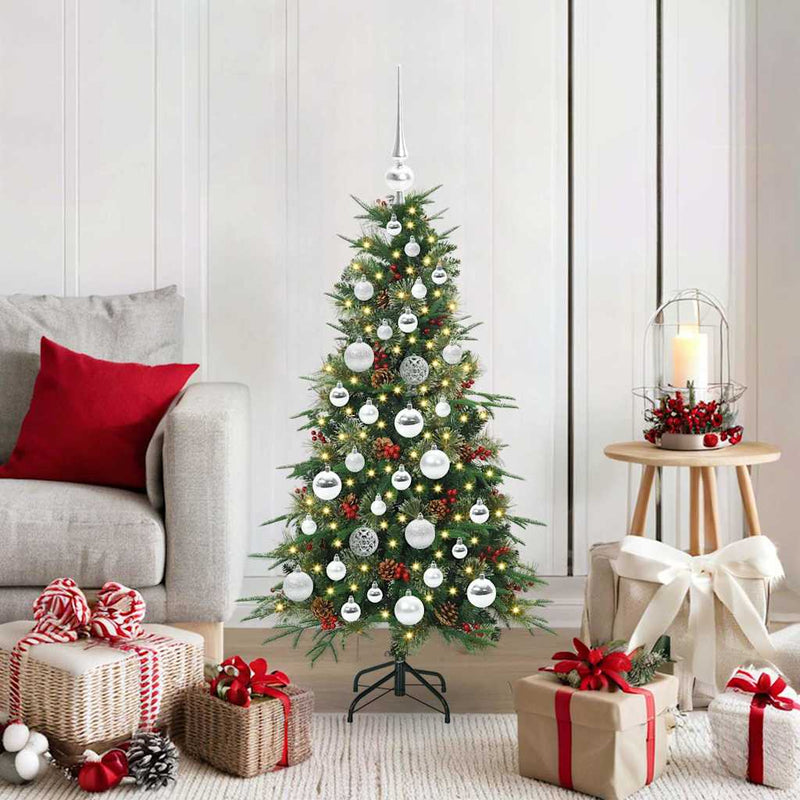 Load image into Gallery viewer, Vidaxl kunstmatige inklapbare kerstboom groen 120 cm pe en pvc
