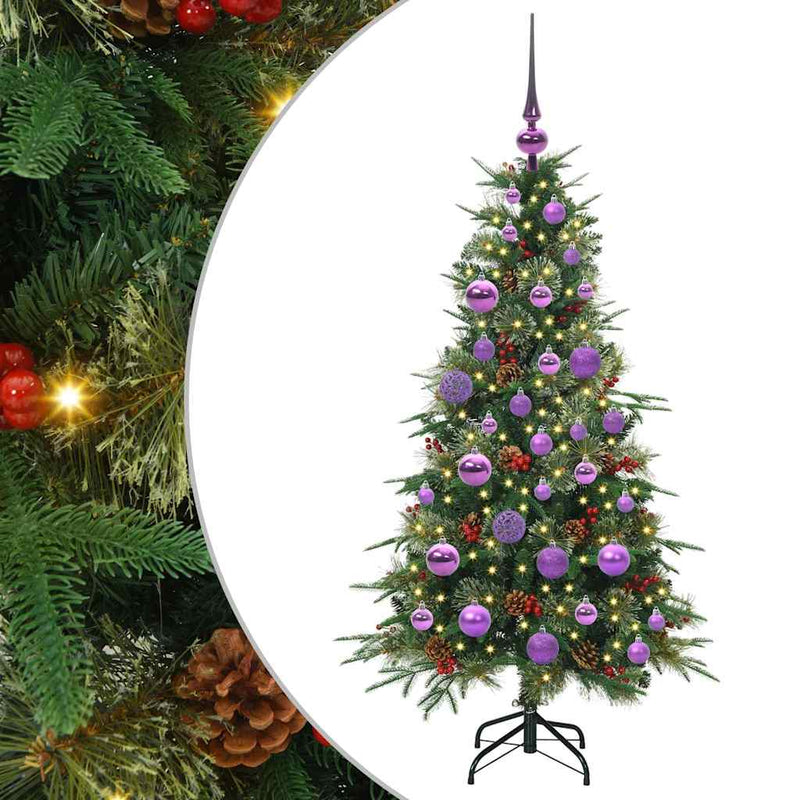 Load image into Gallery viewer, Vidaxl kunstmatige inklapbare kerstboom groen 120 cm pe en pvc
