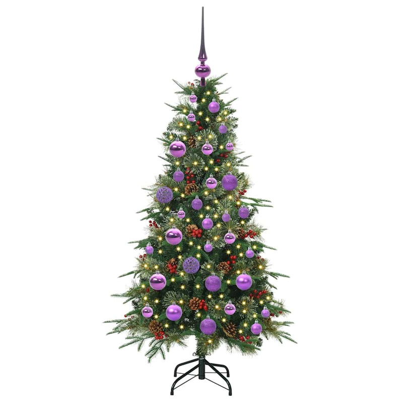 Load image into Gallery viewer, Vidaxl kunstmatige inklapbare kerstboom groen 120 cm pe en pvc

