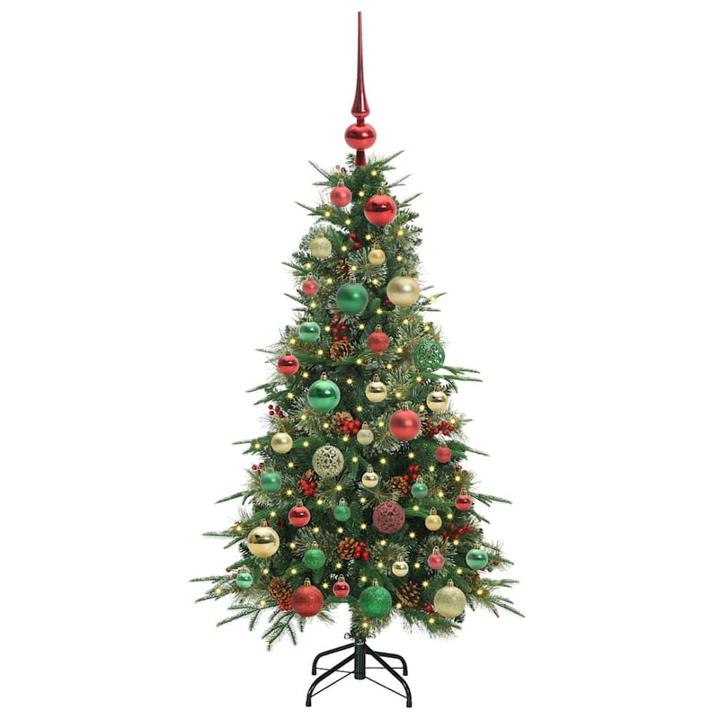 Load image into Gallery viewer, Vidaxl kunstmatige inklapbare kerstboom groen 120 cm pe en pvc
