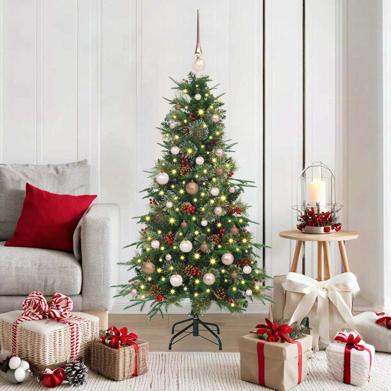 Load image into Gallery viewer, Vidaxl kunstmatige inklapbare kerstboom groen 150 cm pe en pvc
