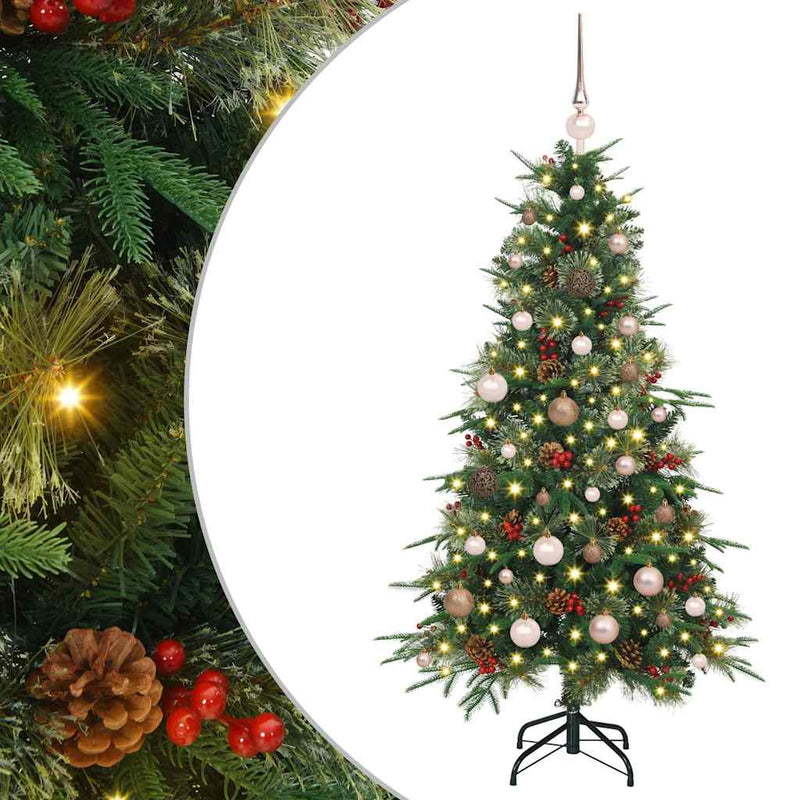 Load image into Gallery viewer, Vidaxl kunstmatige inklapbare kerstboom groen 150 cm pe en pvc
