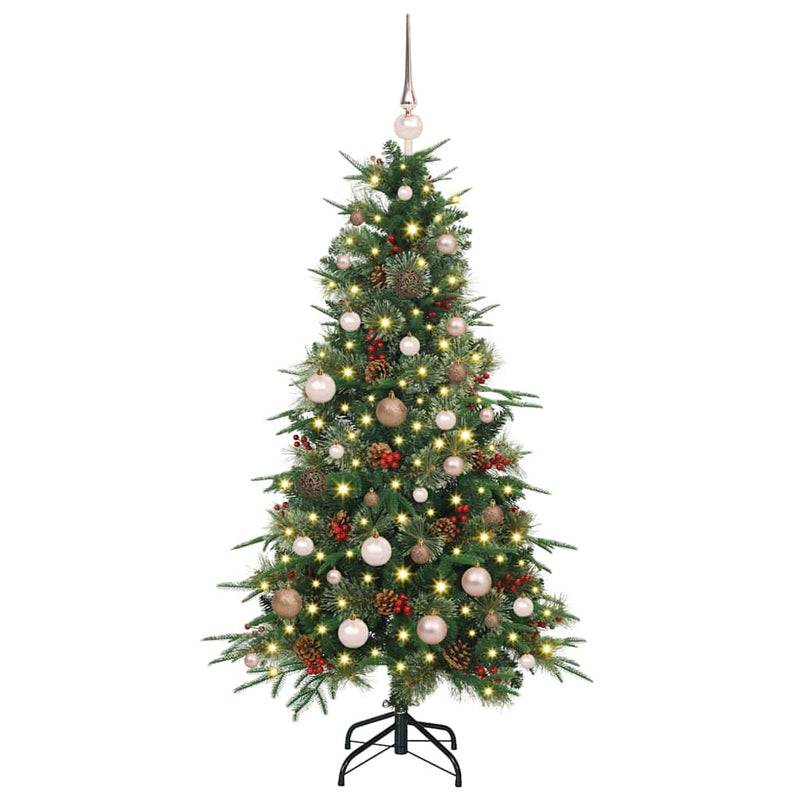 Load image into Gallery viewer, Vidaxl kunstmatige inklapbare kerstboom groen 150 cm pe en pvc
