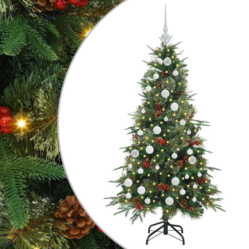Load image into Gallery viewer, Vidaxl kunstmatige inklapbare kerstboom groen 150 cm pe en pvc
