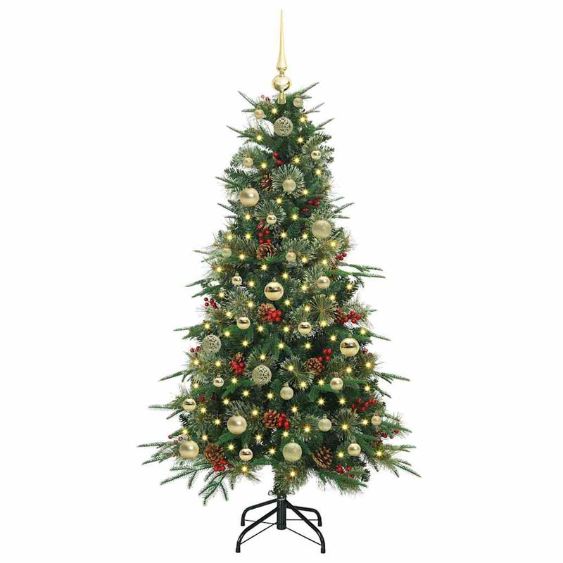 Load image into Gallery viewer, Vidaxl kunstmatige inklapbare kerstboom groen 150 cm pe en pvc
