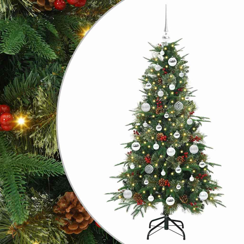 Load image into Gallery viewer, Vidaxl kunstmatige inklapbare kerstboom groen 150 cm pe en pvc
