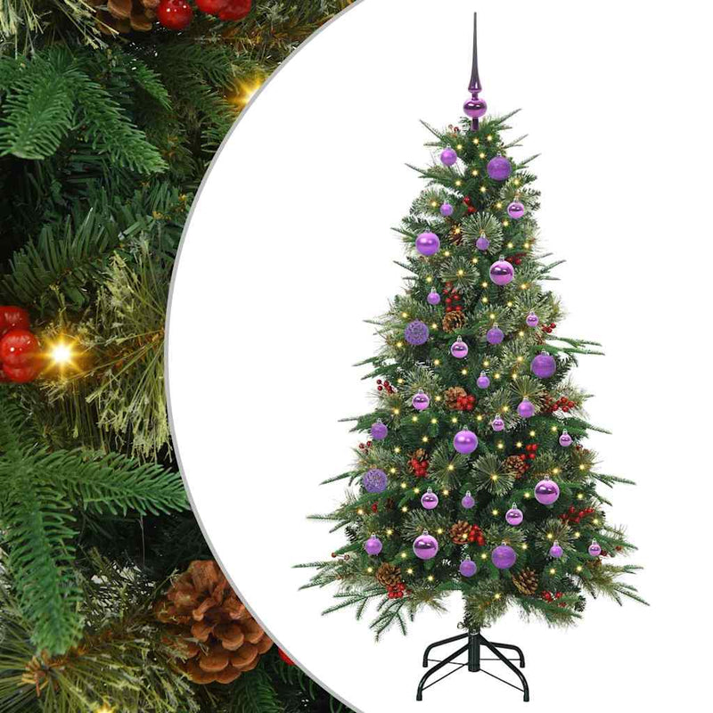 Load image into Gallery viewer, Vidaxl kunstmatige inklapbare kerstboom groen 150 cm pe en pvc
