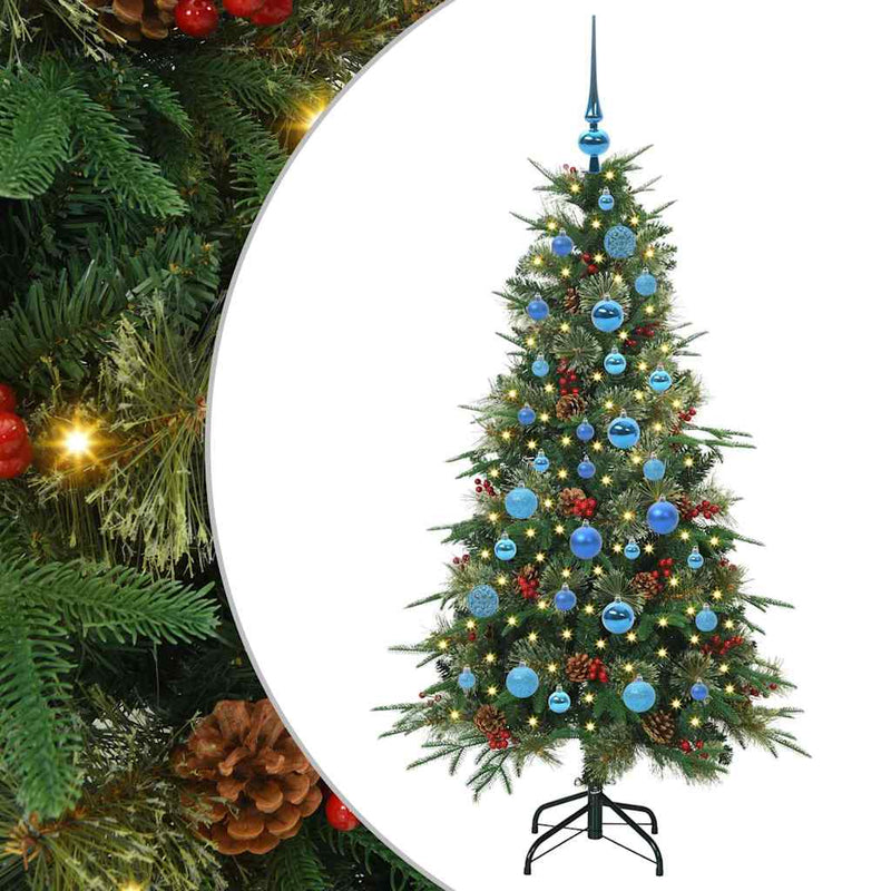 Load image into Gallery viewer, Vidaxl kunstmatige inklapbare kerstboom groen 150 cm pe en pvc
