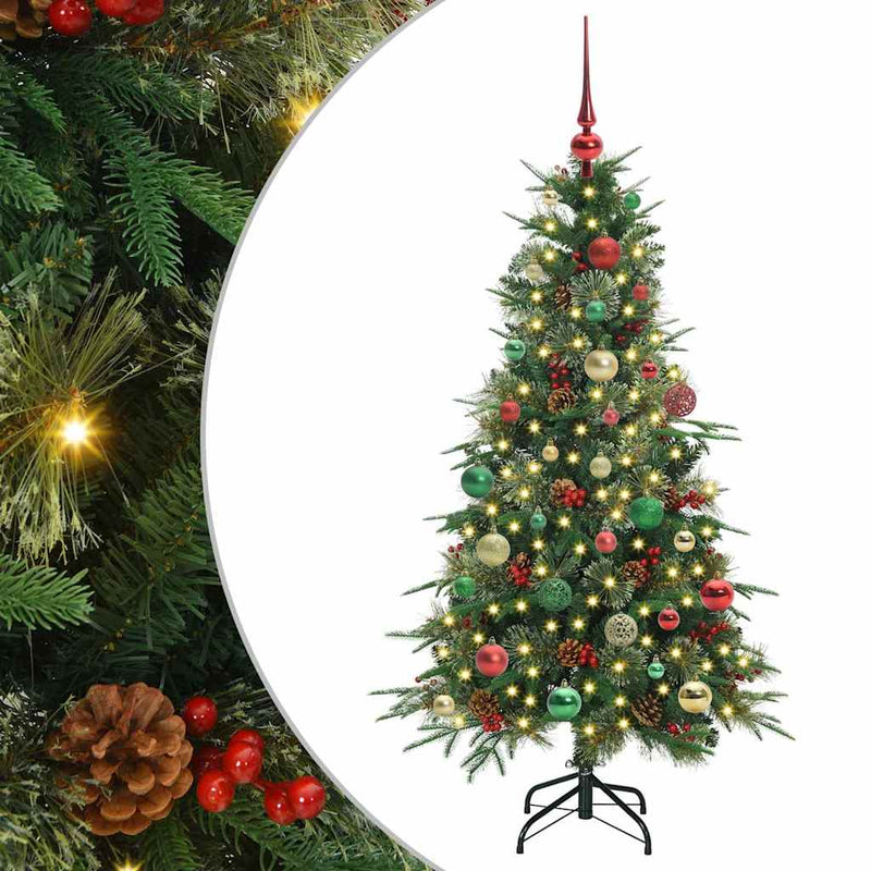 Load image into Gallery viewer, Vidaxl kunstmatige inklapbare kerstboom groen 150 cm pe en pvc
