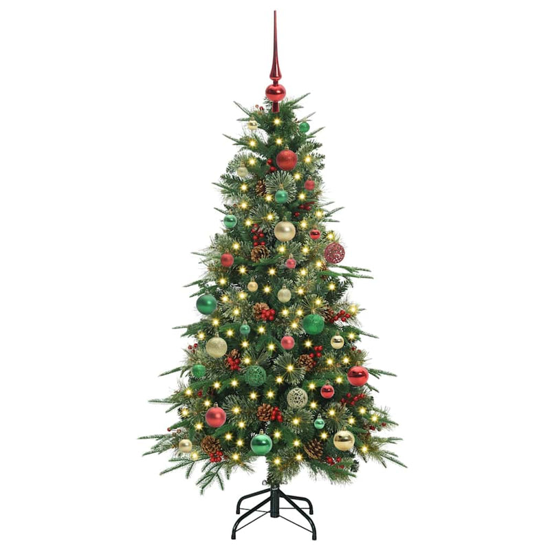Load image into Gallery viewer, Vidaxl kunstmatige inklapbare kerstboom groen 150 cm pe en pvc
