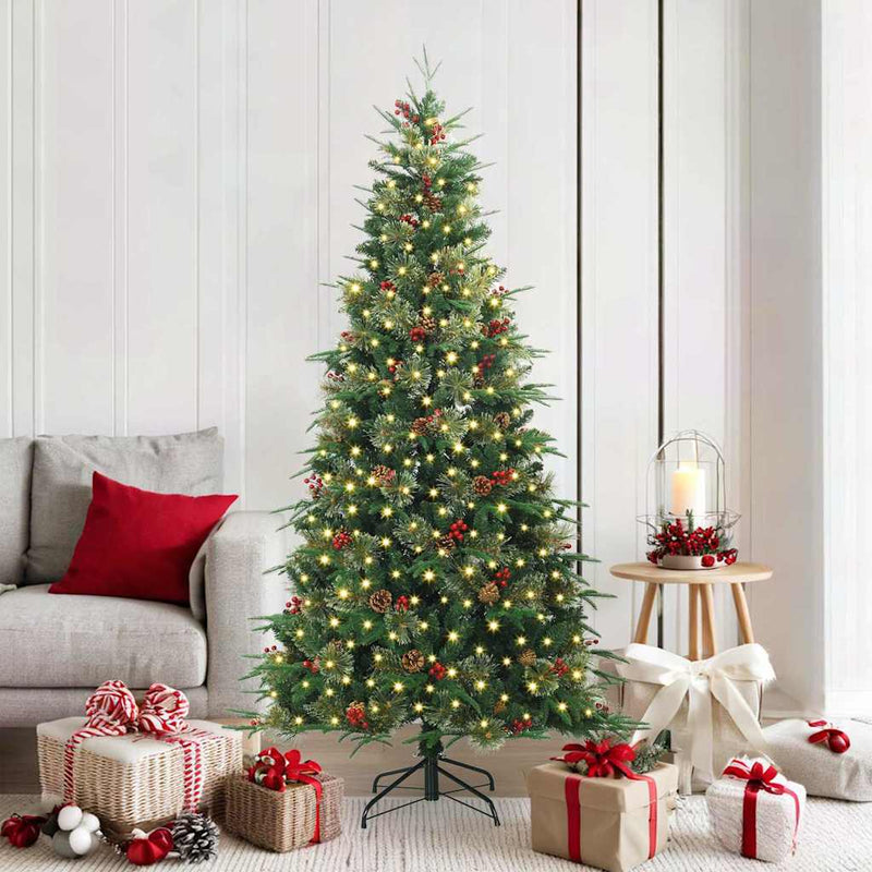 Load image into Gallery viewer, Vidaxl kunstmatige inklapbare kerstboom groen 180 cm pe en pvc
