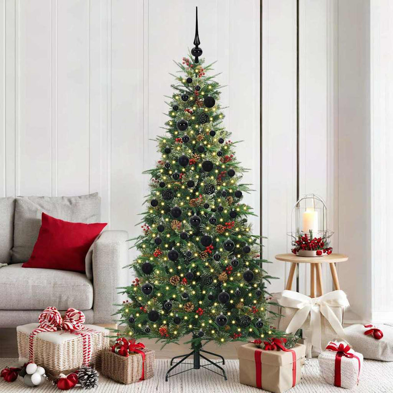 Load image into Gallery viewer, Vidaxl kunstmatige inklapbare kerstboom groen 180 cm pe en pvc
