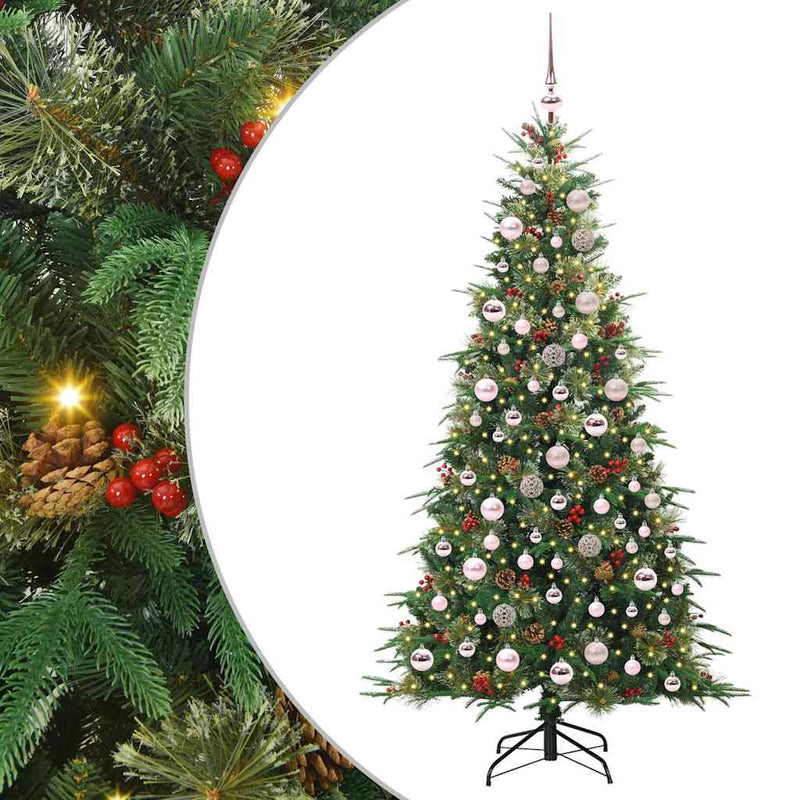 Load image into Gallery viewer, Vidaxl kunstmatige inklapbare kerstboom groen 180 cm pe en pvc
