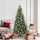 Vidaxl kunstmatige inklapbare kerstboom groen 180 cm pe en pvc
