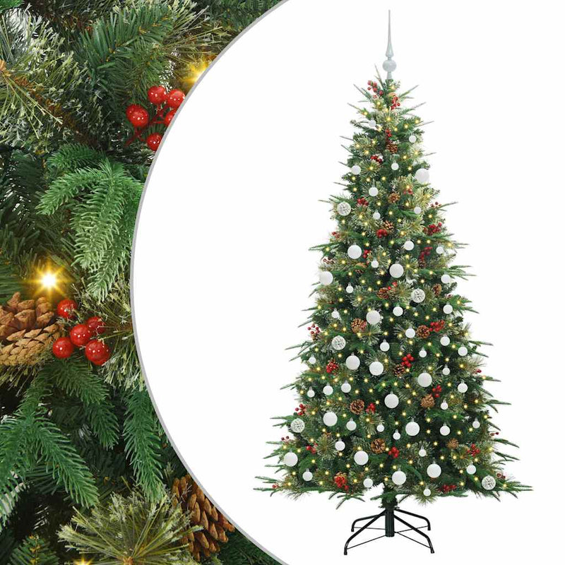 Load image into Gallery viewer, Vidaxl kunstmatige inklapbare kerstboom groen 180 cm pe en pvc
