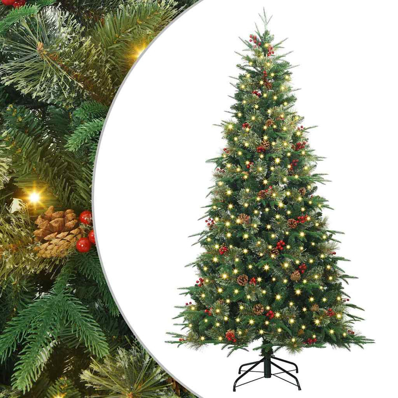 Load image into Gallery viewer, Vidaxl kunstmatige inklapbare kerstboom groen 210 cm pe en pvc
