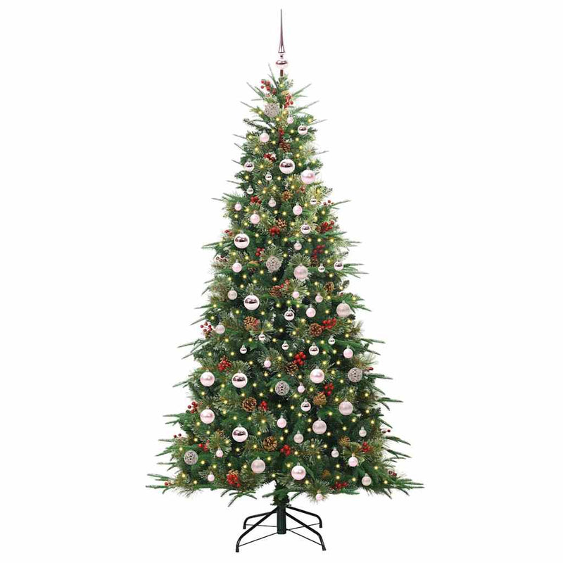 Load image into Gallery viewer, Vidaxl kunstmatige inklapbare kerstboom groen 210 cm pe en pvc
