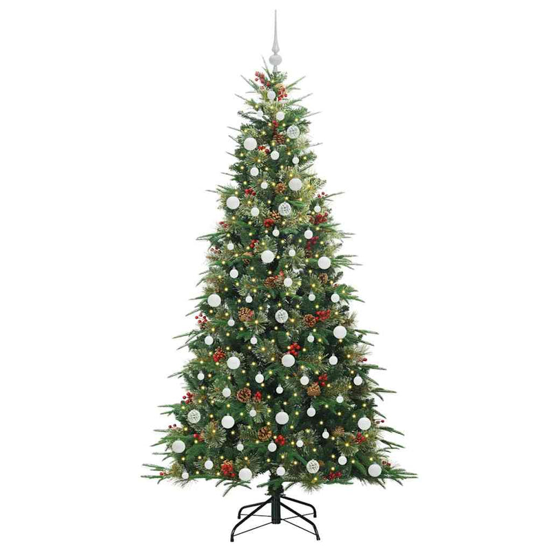 Load image into Gallery viewer, Vidaxl kunstmatige inklapbare kerstboom groen 210 cm pe en pvc
