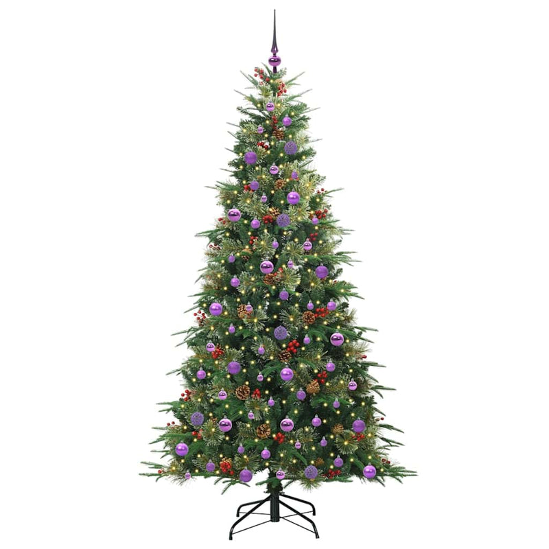 Load image into Gallery viewer, Vidaxl kunstmatige inklapbare kerstboom groen 210 cm pe en pvc
