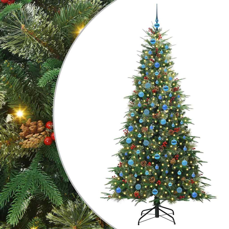 Load image into Gallery viewer, Vidaxl kunstmatige inklapbare kerstboom groen 210 cm pe en pvc
